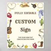 Poster Panneau de la table de fête d'anniversaire de West (Devant)