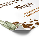 Poster Panneau de la table de fête d'anniversaire de West (Coin)