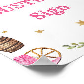 Poster Panneau de la table de fête d'anniversaire de West (Coin)