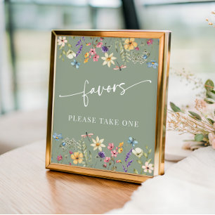 Poster Panneau de la table de Fêtes des mariées Fleurs sa