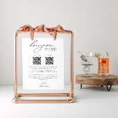 Poster Panneau de la table de fonds de lune de miel maria