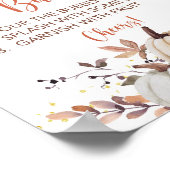 Poster Panneau de la table de la Citrouille de douche Mam (Coin)