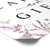 Poster Panneau de la table de mariage du Fleur sauvage de (Coin)