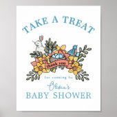 Poster Panneau de la table de traitement de Baby shower d (Devant)