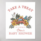 Poster Panneau de la table de traitement de Baby shower d (Devant)