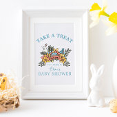 Poster Panneau de la table de traitement de Baby shower d