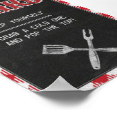 Poster Panneau de la table des boissons Anniversaire 5x7  (Coin)