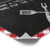 Poster Panneau de la table des boissons pour l'anniversai (Coin)