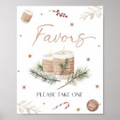 Poster Panneau de la table des faveurs de Noël (Devant)