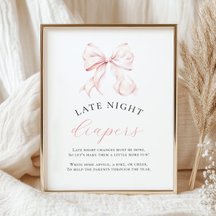 Poster Panneau de la table Diapositives de nuit Baby show