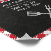 Poster Panneau de la table Hot Dog Bar de 8x10 Jardins ba (Coin)