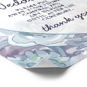 Poster Panneau de la table Mariage Annabelle Chic Crest U (Coin)