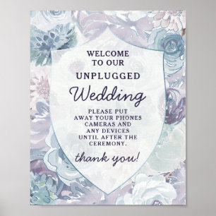 Poster Panneau de la table Mariage Annabelle Chic Crest U