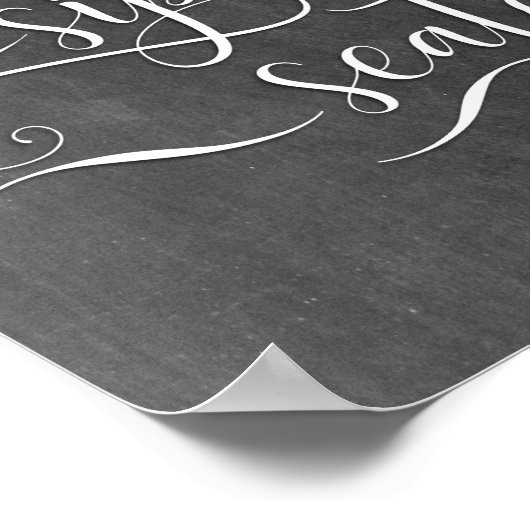 Poster Panneau de la table Mariage Sip and Be Seed (Coin)