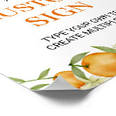 Poster Panneau de la table personnalisée de l'anniversair (Coin)