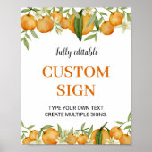 Poster Panneau de la table personnalisée de l'anniversair (Devant)