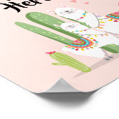 Poster Panneau de la table personnalisée Llama Fiesta Bab (Coin)