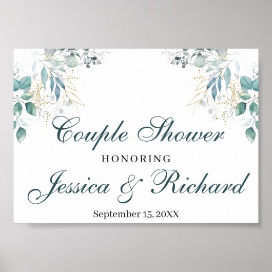 Poster Panneau de l'affiche de bienvenue de douche en cou (Devant)