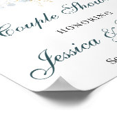 Poster Panneau de l'affiche de bienvenue de douche en cou (Coin)