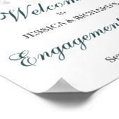 Poster Panneau de l'affiche de bienvenue du fiançailles (Coin)