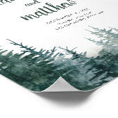 Poster Panneau de l'affiche de bienvenue du Mariage fores (Coin)