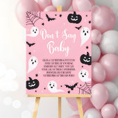 Poster Panneau de l'affiche du Baby shower Halloween "Don