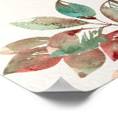 Poster Panneau de l'affiche Editable Boho Elephant Aqiqah (Coin)