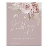 Poster Panneau de l'affiche grand Mariage flush luxueux (Devant)