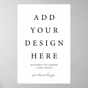 Poster Panneau de l'affiche verticale/portrait 24x36"