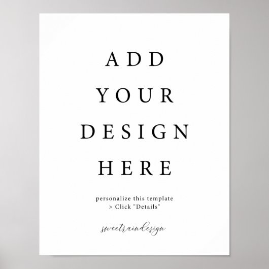 Poster Panneau de l'affiche verticale/portrait de 11x14 p (Devant)