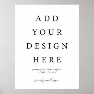 Poster Panneau de l'affiche verticale/portrait de 18 x 24