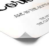 Poster Panneau de Lancement de Mariage de Noël Combien de (Coin)