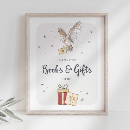 Poster Panneau de l'Assistant Livres et Cadeaux