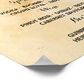 Poster Panneau de l'événement de lumières rustiques du ba (Coin)