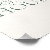 Poster Panneau de l'heure du cocktail de mariage Minimal (Coin)