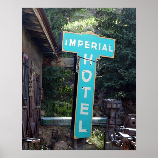 Poster Panneau de l'hôtel Imperial, Cripple Creek, Colora (Devant)