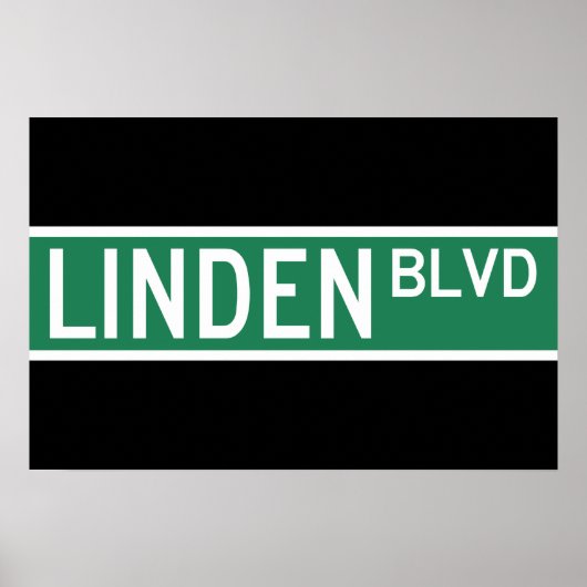 Poster Panneau de Linden Boulevard (Devant)