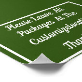 Poster Panneau de livraison du package (Coin)