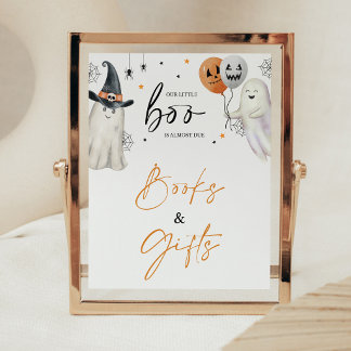 Poster Panneau de livres et cadeaux Little Boo Balloon Cu