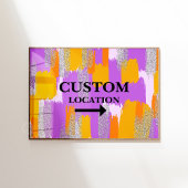 Poster Panneau de localisation personnalisée Préppine Dor