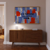 Poster Panneau de localisation personnalisée Preppy Dorm