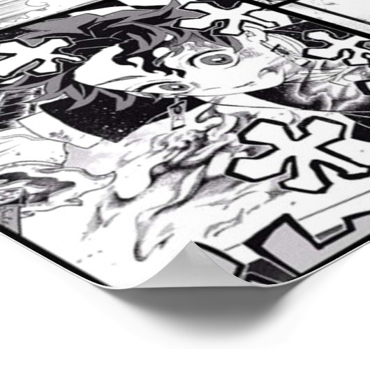 Poster Panneau de manga Démon (Coin)