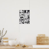 Poster Panneau de manga Démon (Cuisine)