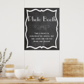 Poster Panneau de mariage à craie pour Photobooth (Cuisine)