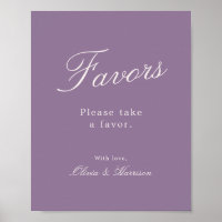 Panneau de mariage à la calligraphie mauve