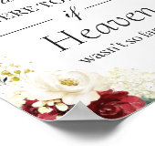 Poster Panneau de mariage à la mémoire de l'amour Fleurs  (Coin)