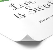 Poster Panneau de mariage amour de palmier tropical sauva (Coin)