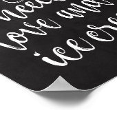 Poster Panneau de mariage ardoise 8x10 station de glace e (Coin)