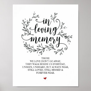 Poster Panneau de mariage aux vignes rustiques en souveni