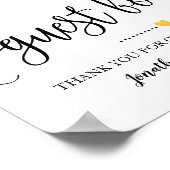 Poster Panneau de mariage avec panneau d'invité pour une  (Coin)